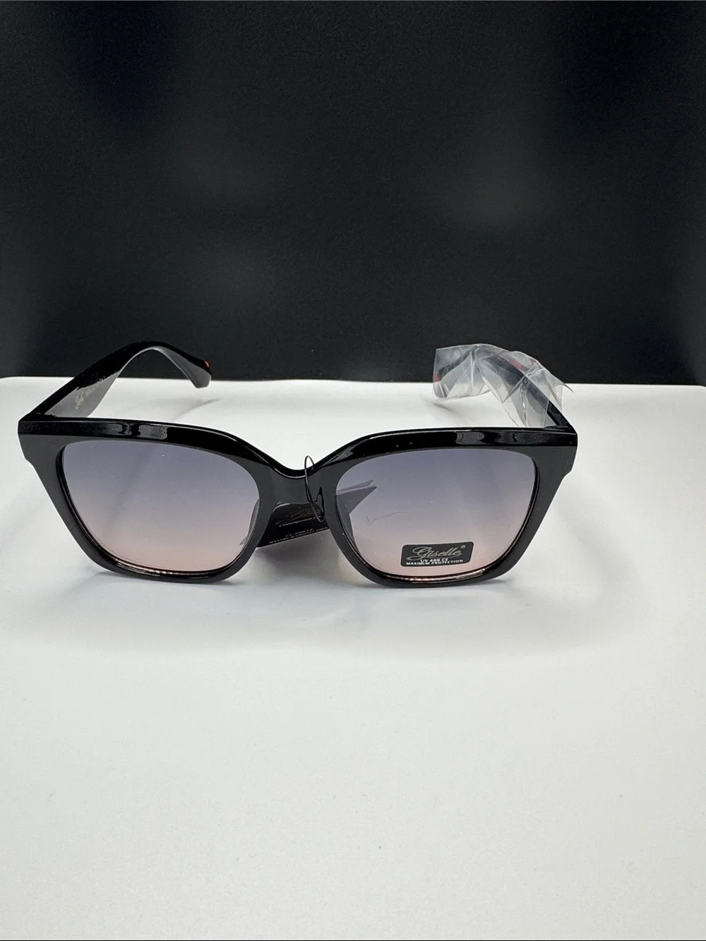 Classic Black Gradient Lens Women's Sunglasses (3-7)